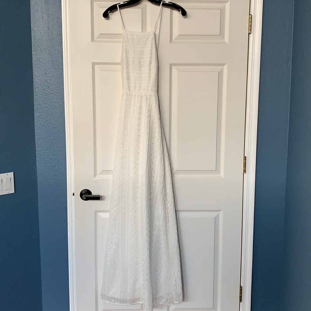 Urban Outfitters Kimchi Blue white lace maxi dress